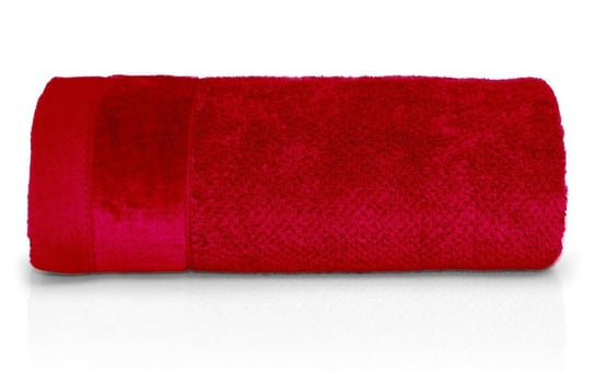 Ręcznik Vito, czerwony frotte bawełniany, 550g/m2, rozmiar 30x50 cm Detexpol