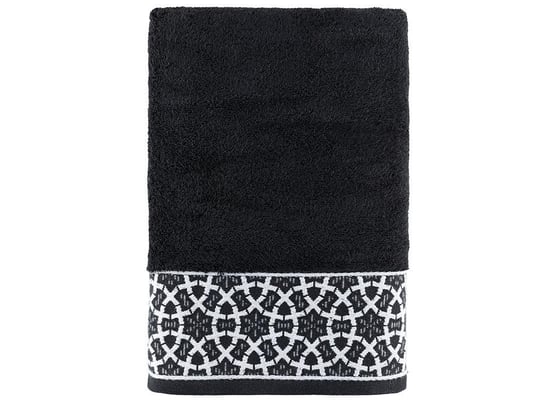 Ręcznik z bawełny MISS LUCY Namur, czarny, 50x90 cm Miss Lucy