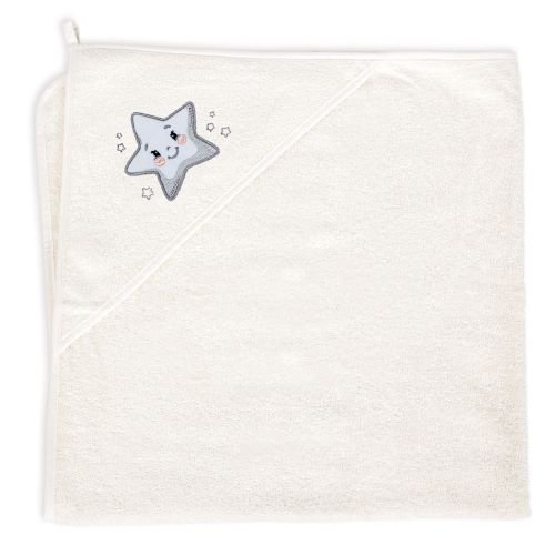 ręcznik z kapturkiem-okrycie kąp.100x100 Star Creamy Ceba Baby