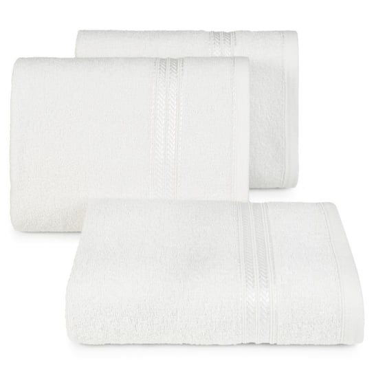 Ręcznik z lśniącą bordiurą 450 gsm biały LORI Eurofirany