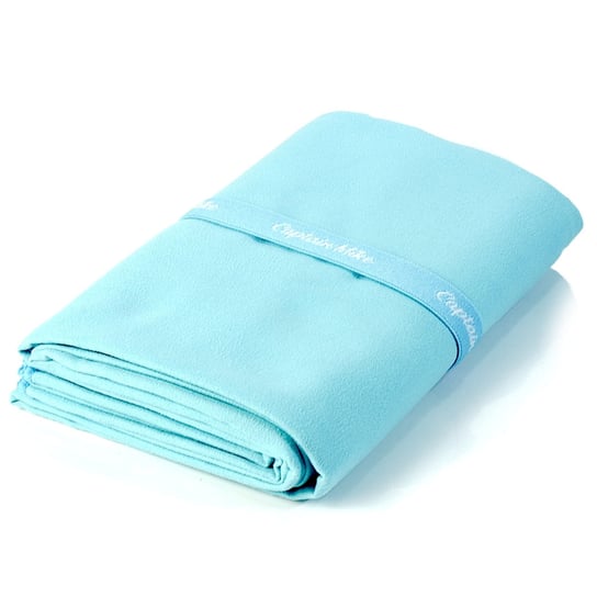 Ręcznik z mikrofibry szybkoschnący plażowy niebieski 80x130 Captain Mike