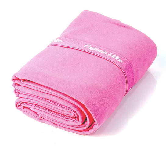Ręcznik z mikrofibry szybkoschnący plażowy różowy 110x175 Captain Mike