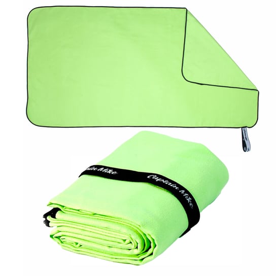 Ręcznik z mikrofibry szybkoschnący plażowy, zielony 100x50 Captain Mike