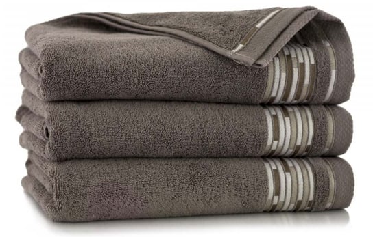 Ręcznik Zwoltex Grafik Taupe 30x50 bawełna egipska Zwoltex