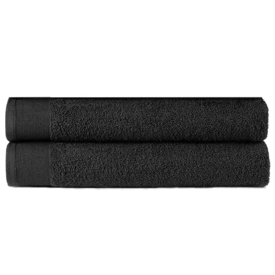 Ręczniki do rąk VIDAXL, czarne, 450 g/m², 50x100 cm, 2 szt. vidaXL