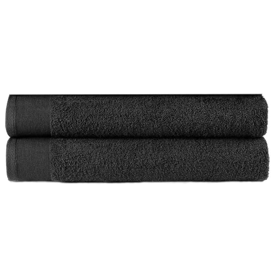 Ręczniki kąpielowe VIDAXL, czarne, 450 g/m², 100x150 cm, 2 szt. vidaXL
