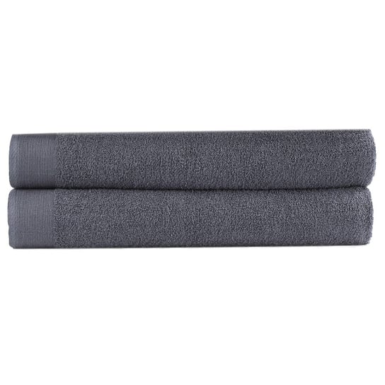 Ręczniki kąpielowe VIDAXL, szare, 450 g/m², 100x150 cm, 2 szt. vidaXL