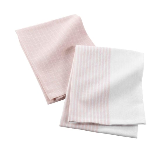 Ręczniki kuchenne 2 szt., różowe, bawełna, 50 x 70 cm Douceur d'intérieur