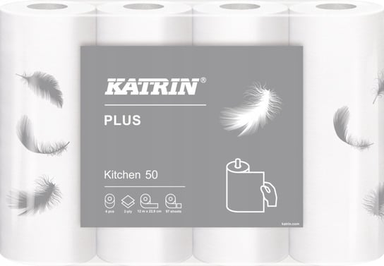 Ręczniki papierowe kuchenne KATRIN 2-WARSTWOWE 4x KATRIN