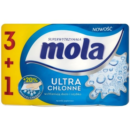 Ręczniki papierowe MOLA Ultra chłonne, 4 szt. Metsa Tissue