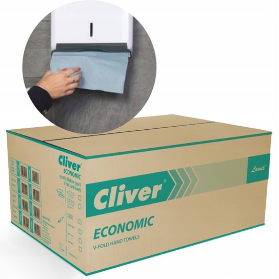 Ręczniki Papierowe Zz Zielone 4000 Cliver Economic ABC
