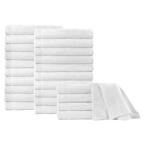 Ręczniki prysznicowe VIDAXL, białe, 350 g/m², 70x140 cm, 25 szt. vidaXL