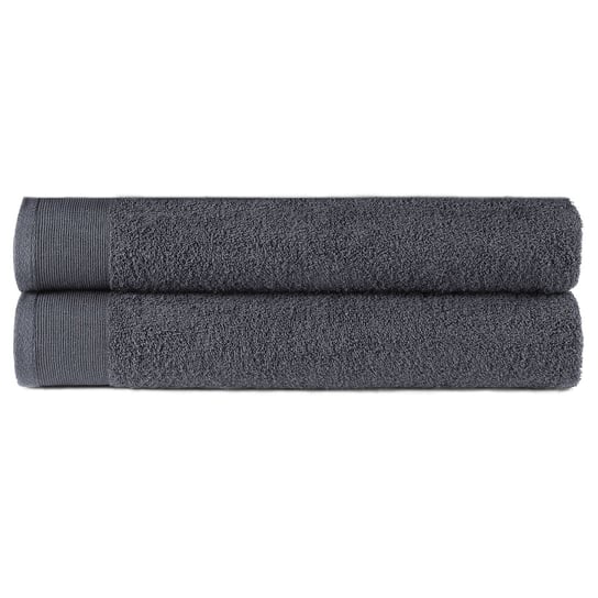 Ręczniki prysznicowe VIDAXL, szare, 450 g/m², 70x140 cm, 2 szt. vidaXL