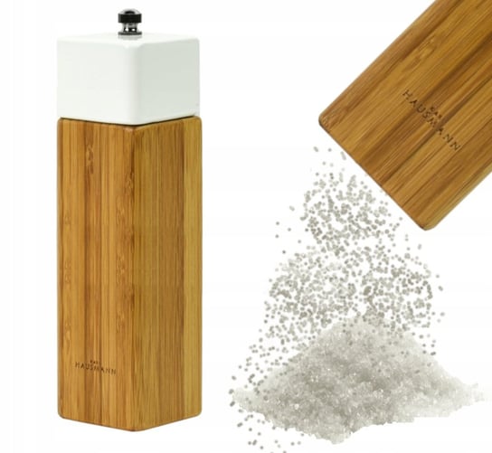 Ręczny drewniany młynek do przypraw soli pieprzu KARL HAUSMANN