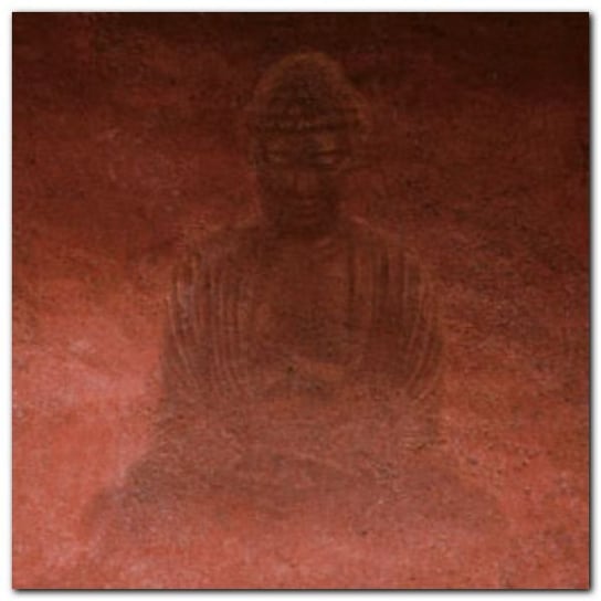 Red Buddha plakat obraz 50x50cm Wizard+Genius