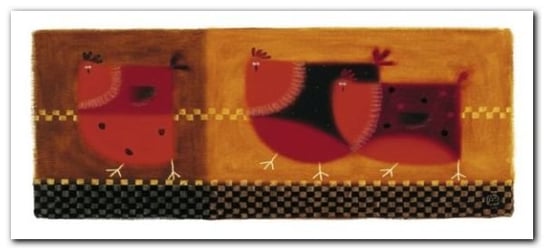 Red Chickens plakat obraz 50x23cm Wizard+Genius
