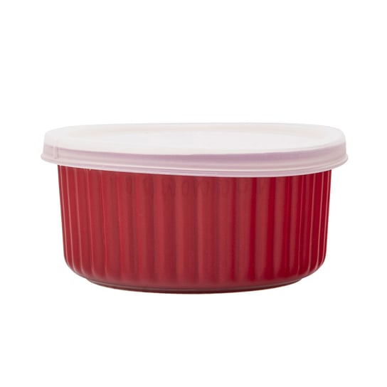 Red Chilli Ramekin Ceramiczny 12,5X6 cm 370 ml Z Pokrywką ALTOMDESIGN