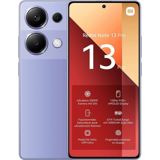 Redmi Note 13 Pro 4G 12/512GB Fioletowy Lavender Purple Xiaomi