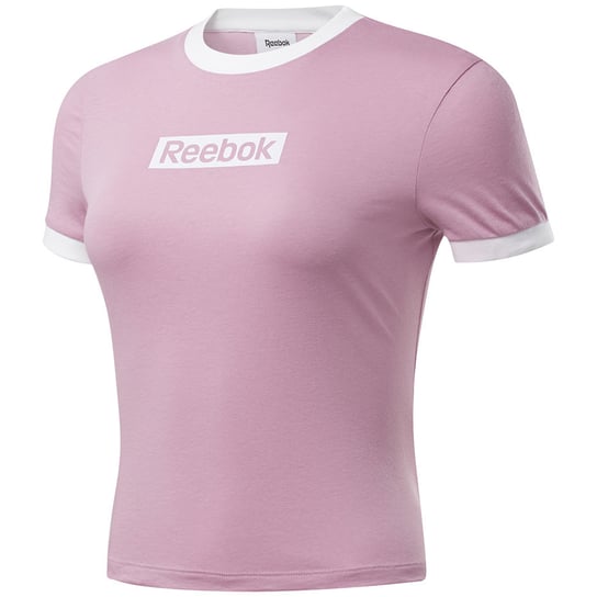 Reebok, Koszulka damska, Training Essentials Linear Logo Tee FJ2722, różowy, rozmiar XS Reebok