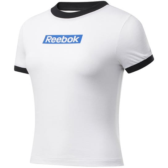 Reebok, Koszulka damska, Training Essentials Linear Logo Tee FK6680, biały, rozmiar XL Reebok