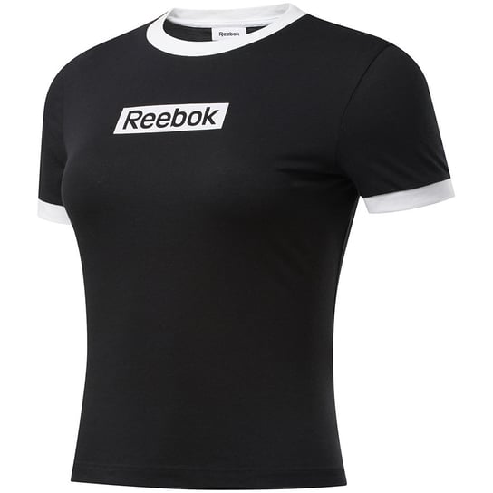 Reebok, Koszulka damska, Training Essentials Linear Logo Tee FK6681, czarny, rozmiar M Reebok