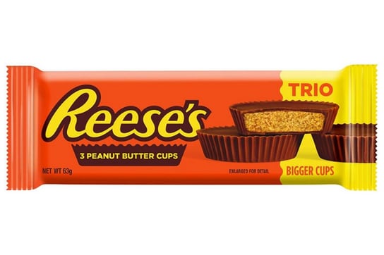 Reese'S Trio 3 Peanut Butter Cups 63G Reeses