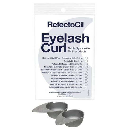 RefectoCil Eyelash Curl Mini Dish | Miseczki kosmetyczne do trwałego podkręcania rzęs (2szt.) Refectocil