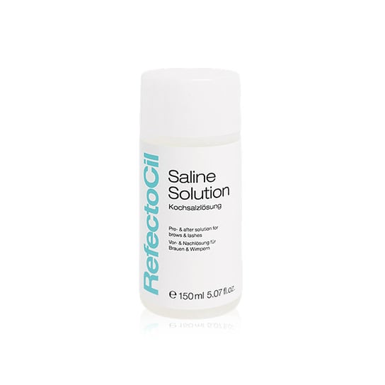 Refectocil, Saline Solution, Płyn oczyszczający do rzęs i powiek przed henną lub trwałą, 150ml Refectocil