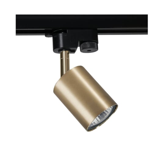 Reflektorek LAMPA sufitowa PROFILE EYE 7857 Nowodvorski metalowa OPRAWA tuba do 1-fazowego systemu szynowego czarny mosiądz Nowodvorski