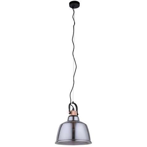 Reflektorowa LAMPA wisząca AMALFI 8380 Nowodvorski szklana OPRAWA regulowany ZWIS loftowy srebrny Nowodvorski