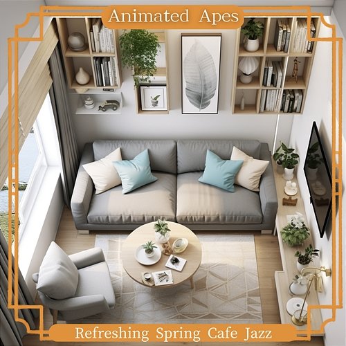 Refreshing Spring Cafe Jazz Animated Apes