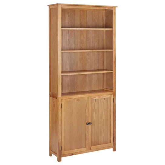 Regał biblioteczny vintage 90x30x200 cm, dąb, MDF Zakito