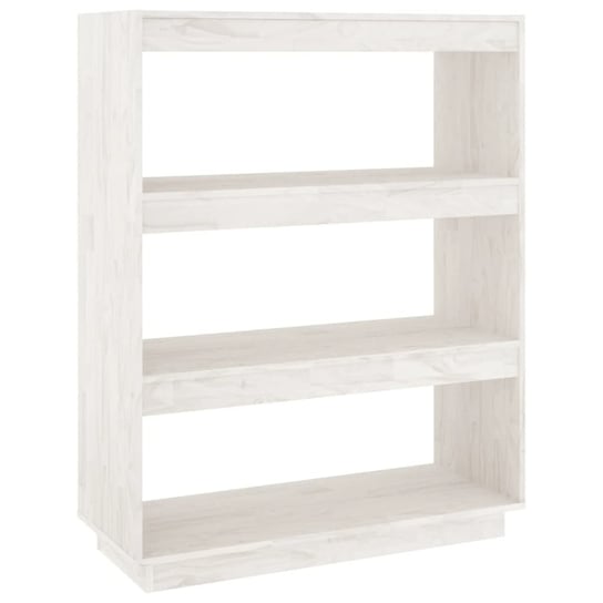 Regał drewniany biały 80x35x103 cm - praktyczny i  / AAALOE Inna marka