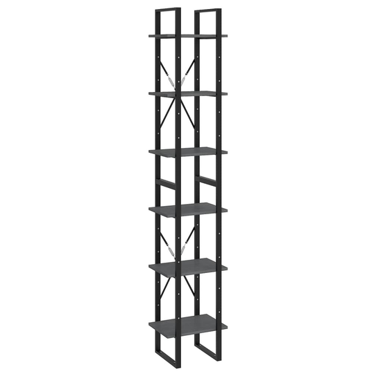 Regał industrialny szary 40x30x210 cm - sosna/meta - Zakito Home ...