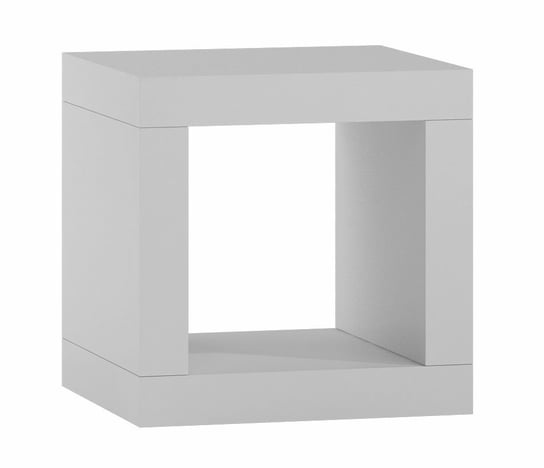 Regał minimalistyczny ELIOR Idris 2X, biały, 42x38x42 cm Elior