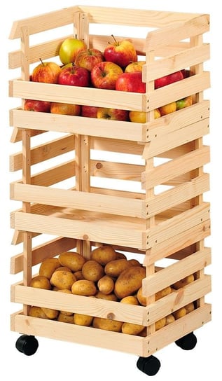 Regał na kółkach KESPER, 80x34x58 cm Kesper