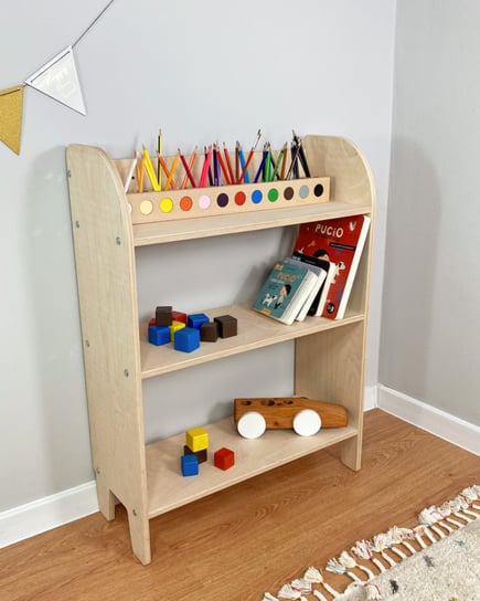 Regał Na Książki I Zabawki Dla Dzieci Biblioteczka Do Pokoju Dziecięcego Montessori Półka Na Książki Szafka Do Pokoju Dziecka Obubu Obubu
