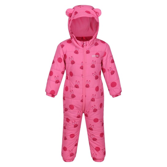Regatta Kombinezon Dziecięcy/dziecięcy Penrose Rabbit Puddle Suit (104 / Różowy) REGATTA