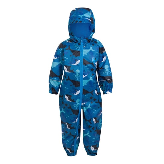 Regatta Kombinezon Dziecięcy/dziecięcy Pobble Bubbles The Shark Waterproof Puddle Suit (104 / ) REGATTA
