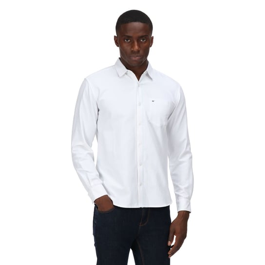 Regatta Koszula Formalna Męska Z Długim Rękawem Brycen (M / Ciepły Biały) REGATTA