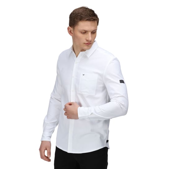 Regatta Koszula Męska Z Długim Rękawem Darien (XL 8,5-9 / Ciepły Biały) REGATTA
