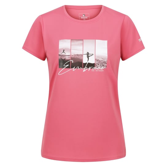 Regatta Koszulka Damska / Damska Fingal VII Embrace The Outdoors Yoga Pose T-Shirt (42 / Różówe) REGATTA