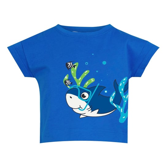 Regatta Koszulka Dziecięca/dziecięca Bubbles The Shark (104 / Niebieski) REGATTA
