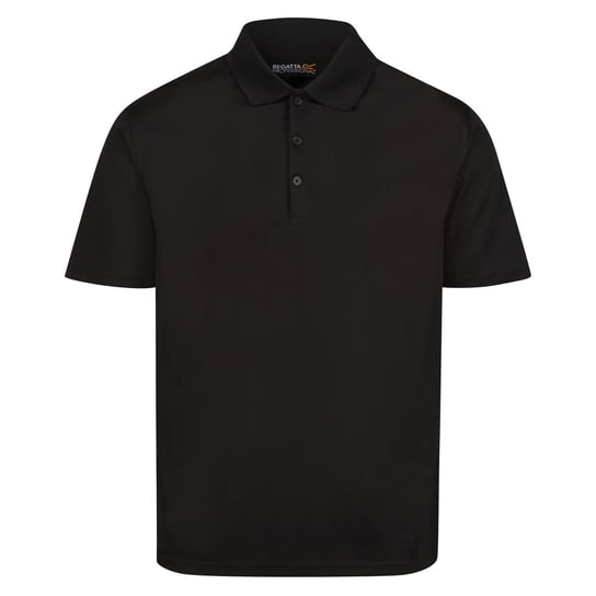 Regatta Koszulka Polo Męska Odprowadzanie Wilgoci Pro (3XL / Czarny) REGATTA
