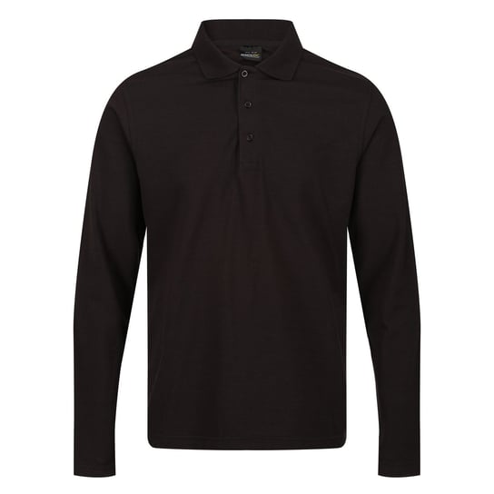 Regatta Koszulka Polo Męska Z Długim Rękawem Pro (S (52-55 Cm) / Czarny) REGATTA