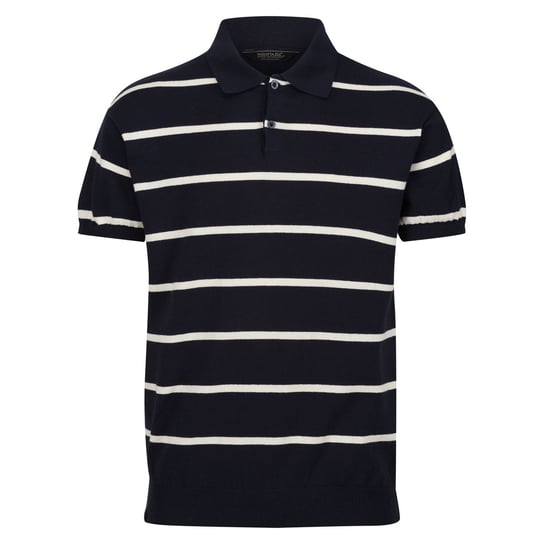 Regatta Męska Dzianinowa Koszulka Polo Arkose Stripe (XL 8,5-9 / Indygo) REGATTA