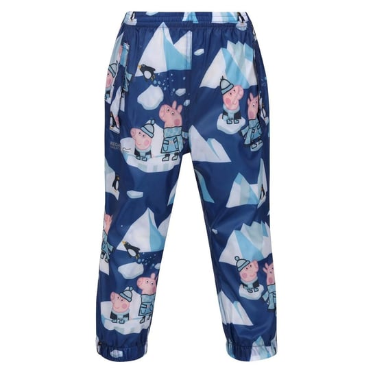 Regatta Spodnie dziecięce/dziecięce Winter Scene Peppa Pig Packaway Waterproof Trousers REGATTA