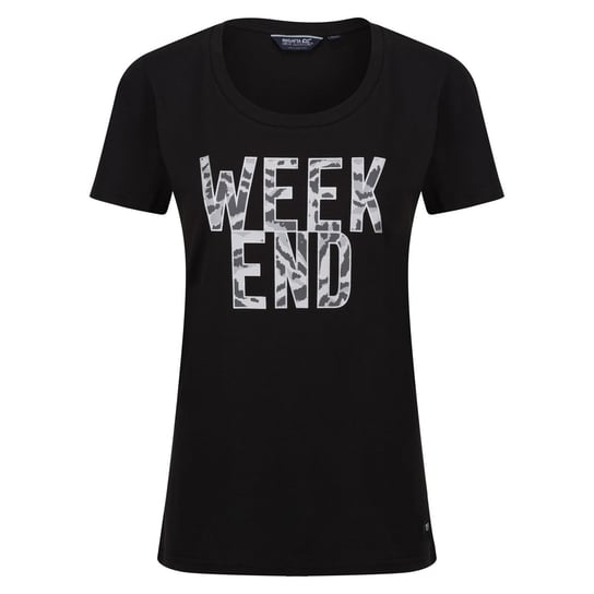 Regatta T-Shirt Damskie Filandra VII Week End (42 / Czarny) REGATTA