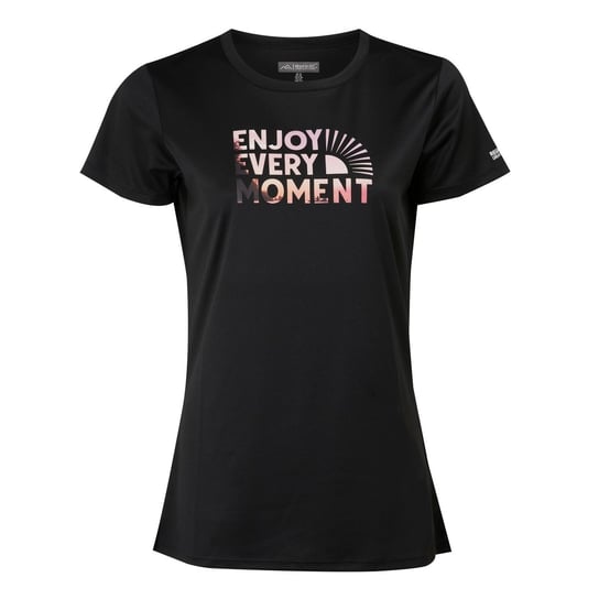 Regatta T-Shirt Damskie Fingal VIII Enjoy Every Moment (40 / Czarny) REGATTA