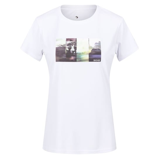 Regatta T-Shirt Damskie Graficzny Nadruk Fingal VII (34 / Ciepły Biały) REGATTA